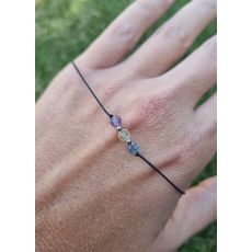 Náramek FLUORIT šňůrkový 4mm