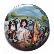 Zrcátko H - MILUJI PEJSKY