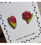 Náušnice - pecky tulipány