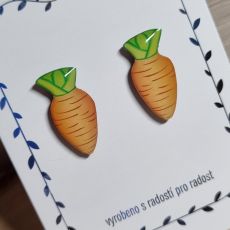 Náušnice - pecky mrkvičky