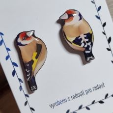 Náušnice - pecky stehlík