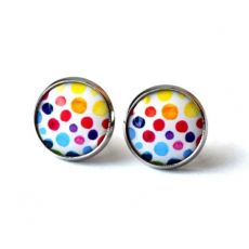 Náušnice nerez pecky - puntíky