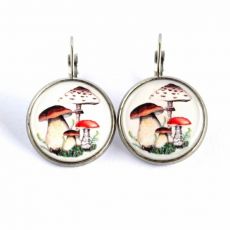 Náušnice nerez - houbařka