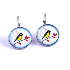 Náušnice nerez - sýkorky