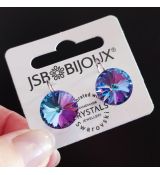 Náušnice RIVOLI klapky 14mm - Vitrail light