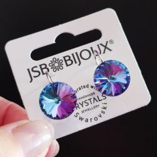 Náušnice RIVOLI klapky 14mm - Vitrail light