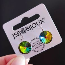 Náušnice RIVOLI klapky 12mm - Vitrail medium