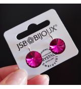 Náušnice RIVOLI klapky 12mm - Fuchsia