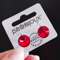 Náušnice RIVOLI klapky 12mm - Light siam