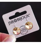 Náušnice RIVOLI klapky 12mm - Light Peach