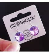 Náušnice RIVOLI klapky 12mm - Vitrail light