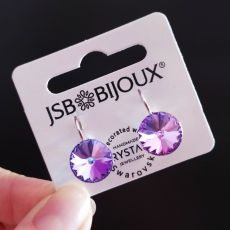 Náušnice RIVOLI klapky 12mm - Vitrail light