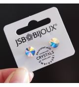 Náušnice RIVOLI puzety 8mm - Crystal AB