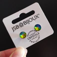 Náušnice RIVOLI puzety 8mm - Vitrail medium