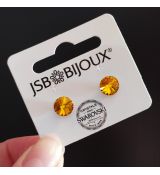 Náušnice RIVOLI puzety 8mm - Sunflower