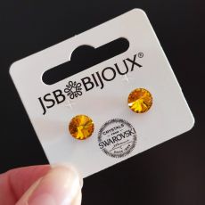 Náušnice RIVOLI puzety 8mm - Sunflower