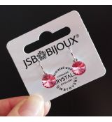 Náušnice RIVOLI klapky 8mm - Rose