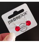 Náušnice RIVOLI klapky 8mm - Light siam