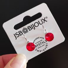 Náušnice RIVOLI klapky 8mm - Light siam