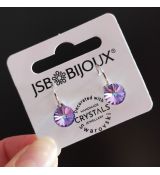 Náušnice RIVOLI klapky 8mm - Vitrail light