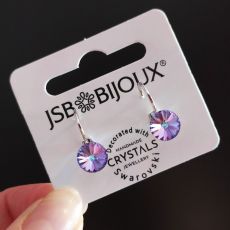 Náušnice RIVOLI klapky 8mm - Vitrail light