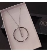 Ocelový náhrdelník s krystaly Swarovski kolečko