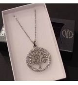 Ocelový náhrdelník s krystaly Swarovski strom života