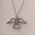 Ocelový náhrdelník s krystaly Swarovski anděl III