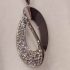 Ocelový náhrdelník s krystaly Swarovski kroucený ovál