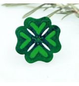 Brož smaltovaná - čtyřlístek