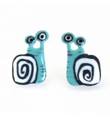 Náušnice smaltované - šnečci