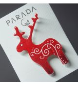 Brož smaltovaná - sobík III