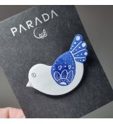 Brož smaltovaná - holubička