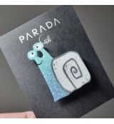 Brož smaltovaná - šneček