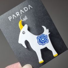 Brož smaltovaná - kozel