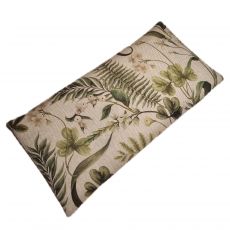 Polštář nahřívací pohankový režný - zelené kvítí
