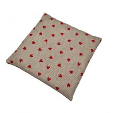 Polštář nahřívací pohankový MINI - srdíčka červená