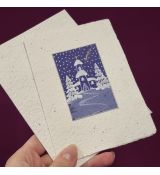 Blahopřání vánoční - ruční papír 11