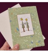 Blahopřání vánoční - ruční papír 13