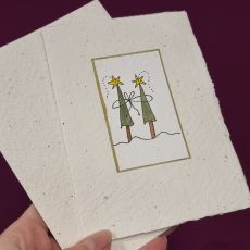 Blahopřání vánoční - ruční papír 14