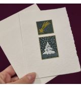 Blahopřání vánoční - ruční papír 15