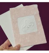 Blahopřání ruční papír - holka 01