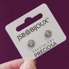 Náušnice Crystals by Preciosa 8mm - Crystal