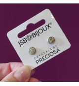 Náušnice Crystals by Preciosa 8mm - Jonquill