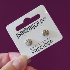 Náušnice Crystals by Preciosa 8mm - Jonquill