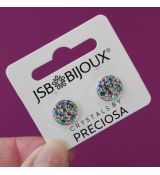 Náušnice Crystals by Preciosa 12mm - Multicolor