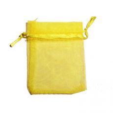 Dárkový sáček organzový - malý žlutý