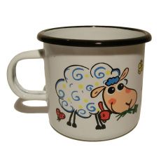 Smaltovaný hrneček OVEČKA - 300 ml